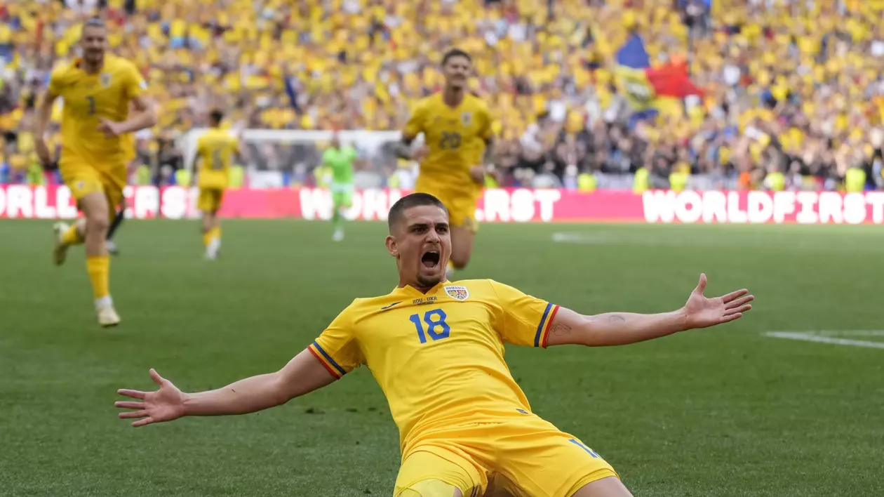 România – Ucraina 3-0. Prima victorie după 24 de ani la un turneu final de Campionat European. Stanciu, R. Marin și Drăguș, goluri de generic