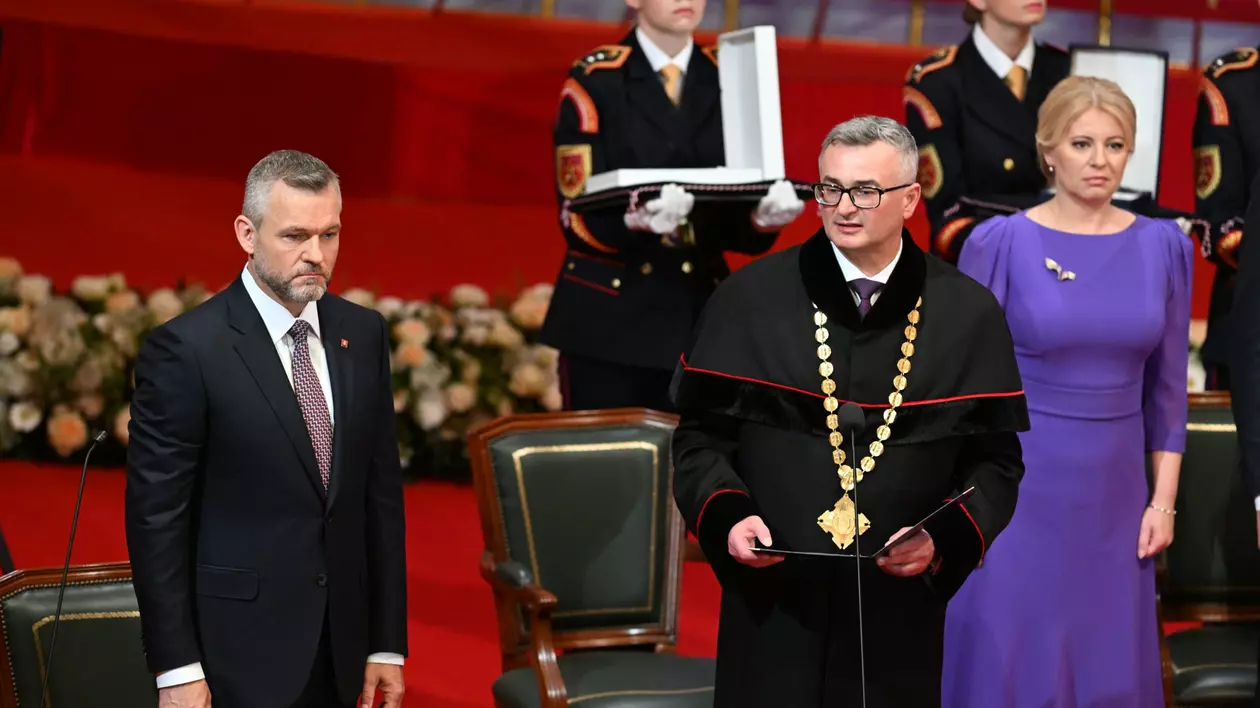 Învestit preşedinte, Peter Pellegrini promite că va reuni Slovacia, divizată de „un zid stropit cu sânge"