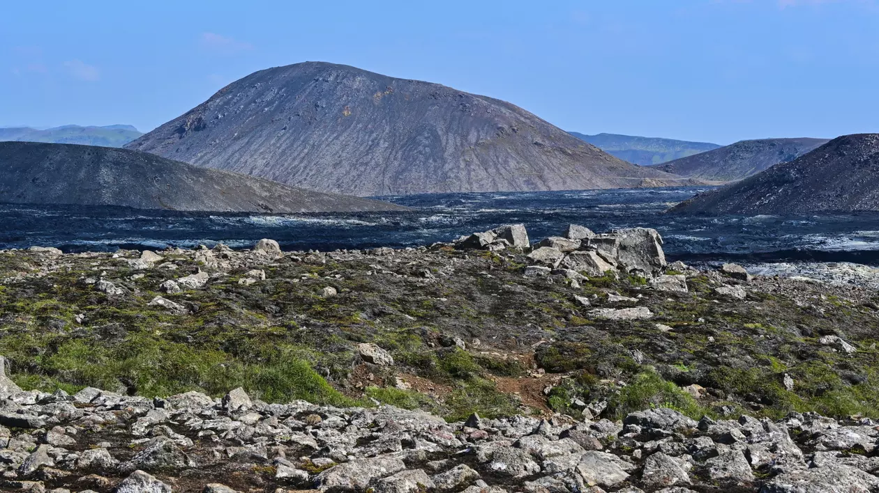 Vulcanul Fagradalsfjall din Islanda - Imagine cu Vulcanul Fagradalsfjall.