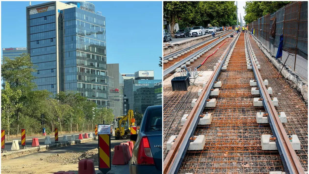 „Sistare lucrări. Lipsă finanțare”. Reabilitarea liniei 5 de tramvai din București, pusă pe pauză de constructor. Acuzații la adresa PMB