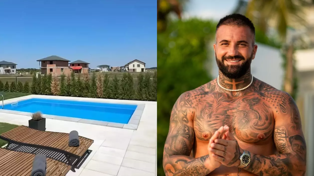 Imagini cu vila lui Marcel Andrei de la „Insula Iubirii”. Casa are trei dormitoare, dar și piscină și jacuzzi