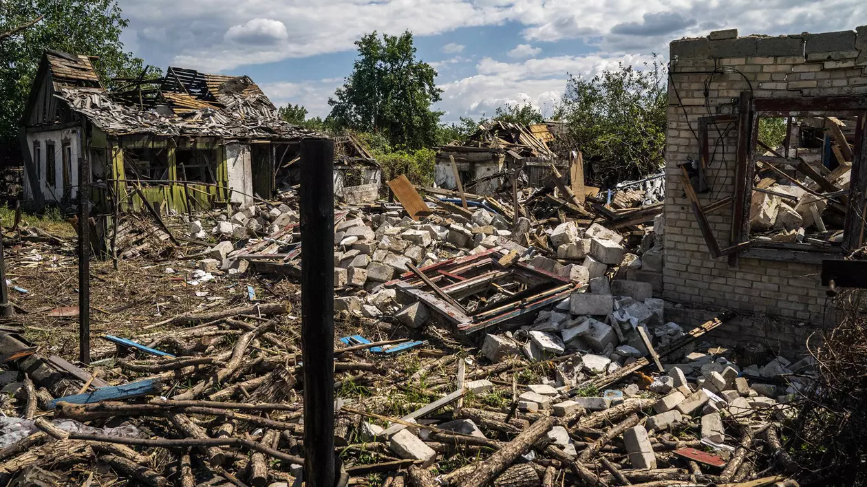 Case distruse de bombardamente rusești Foto: Profimedia