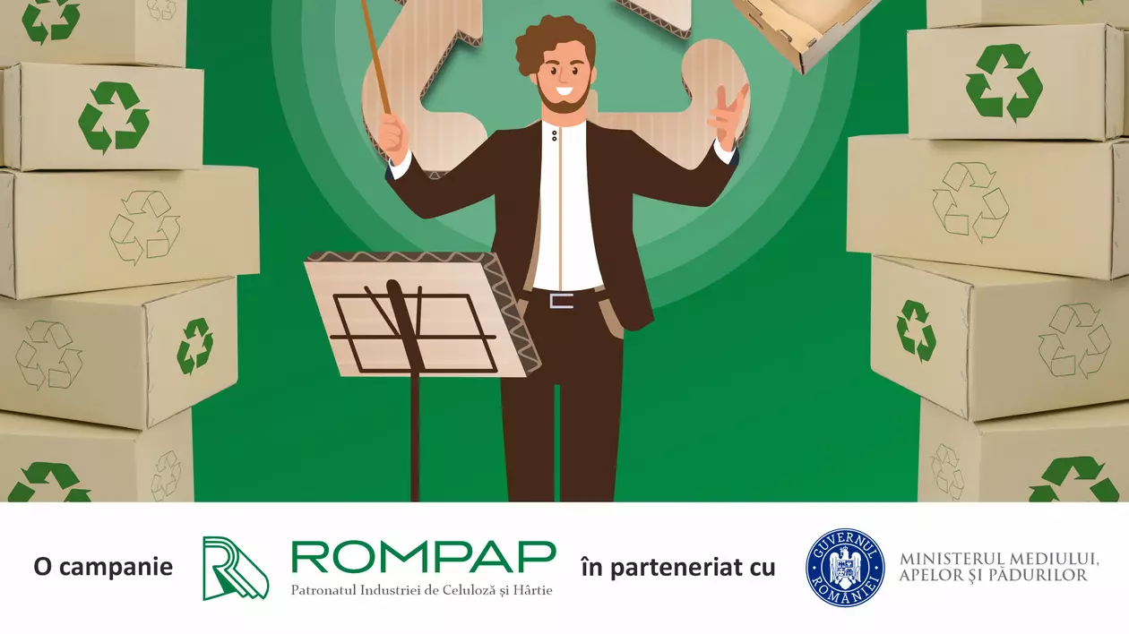 "Dă tonul la reciclat, alege cartonul ondulat!". ROMPAP inițiază o campanie de informare pentru un mediu mai curat
