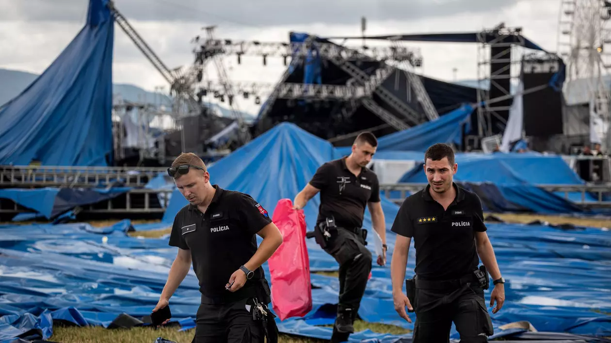 Un festival de muzică din Slovacia, anulat din cauza unei furtuni puternice. 15 persoane au fost rănite