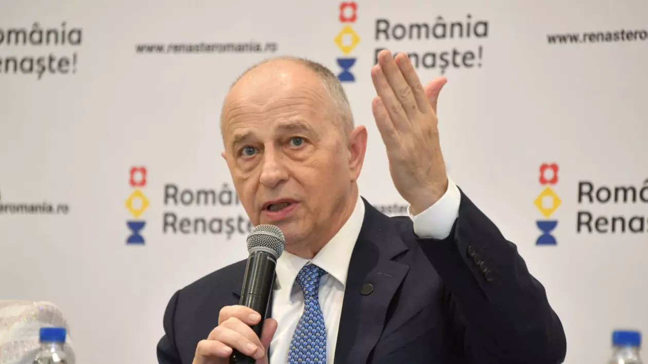 Mircea Geoană e sprijinit de România Renaște, aflată în spatele său FOTO Mediafax