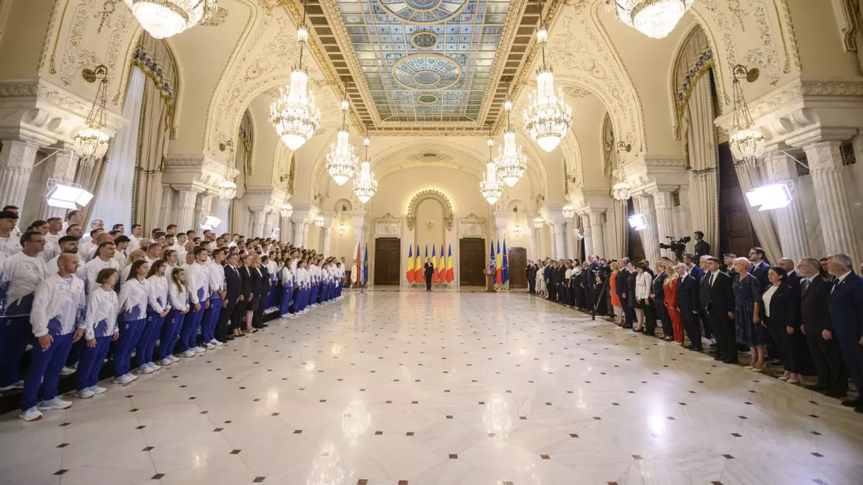Unei sportive i s-a făcut rău în timpul ceremoniei de la Cotroceni, în care Klaus Iohannis a primit echipa care ne va reprezenta la JO Paris