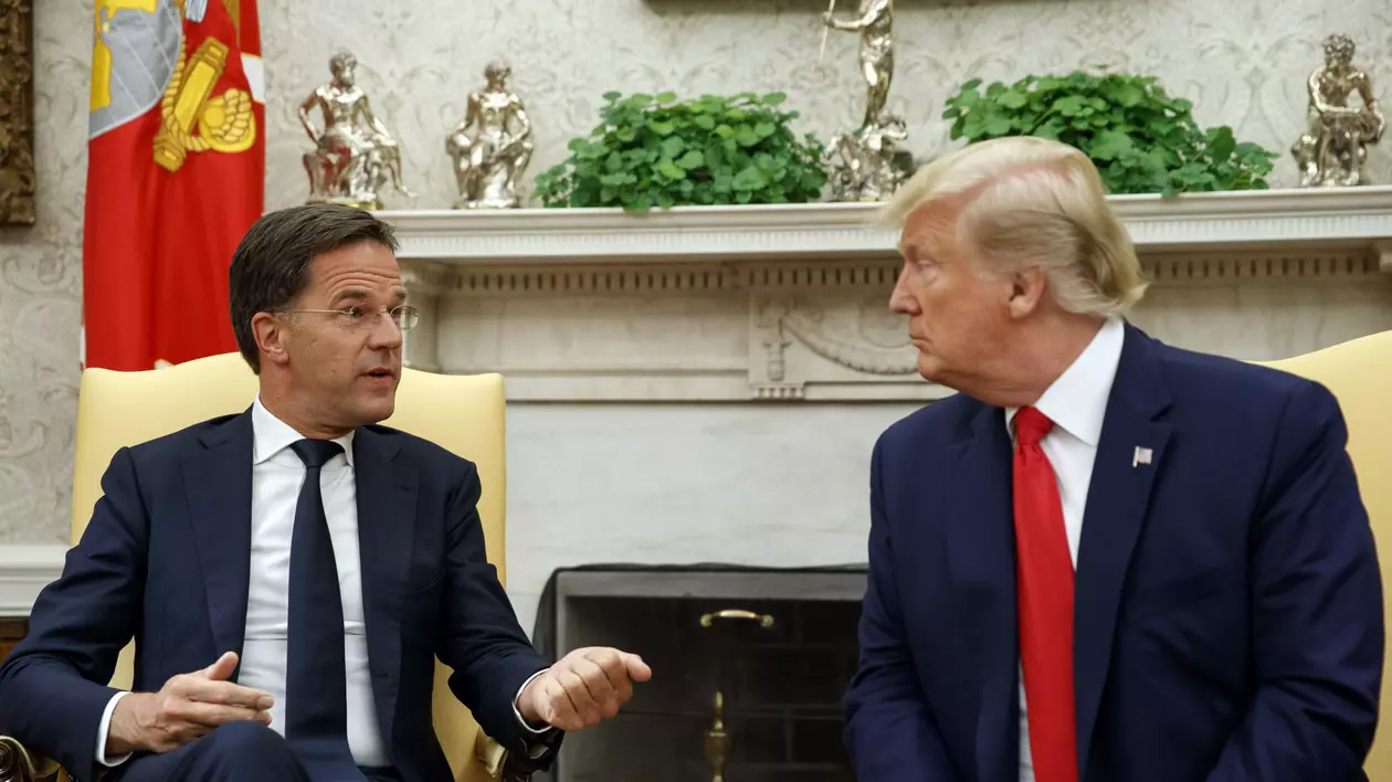 Mark Rutte și Donald Trump Foto Profimedia