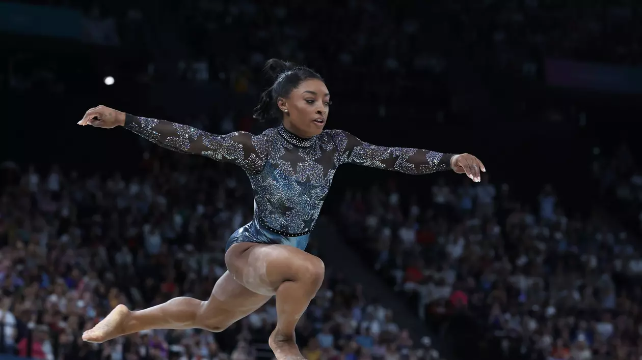 Galerie de vedete pentru Simone Biles. Starul gimnasticii americane şi-a făcut mult aşteptata revenire olimpică la Paris