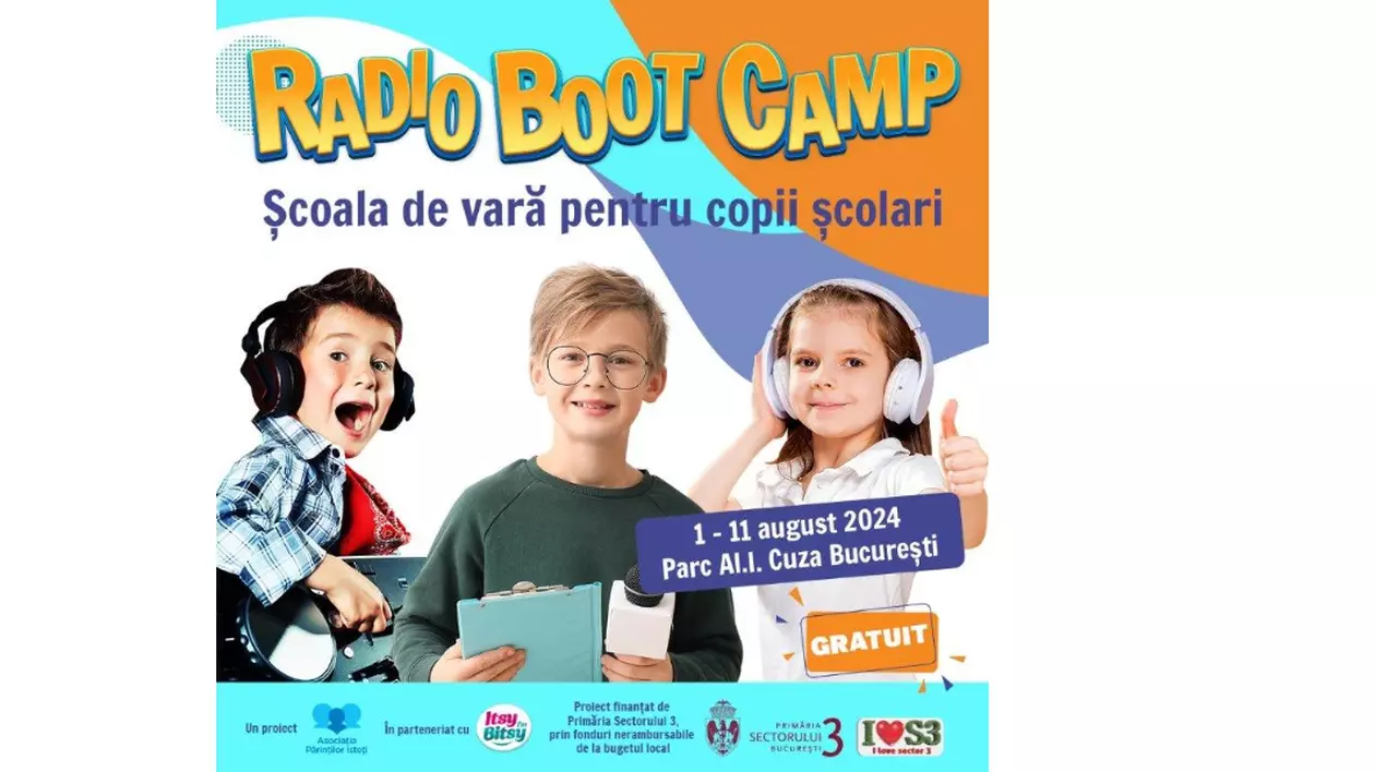 La Radio Boot Camp, copiii experimentează gratuit meseria de jurnalist