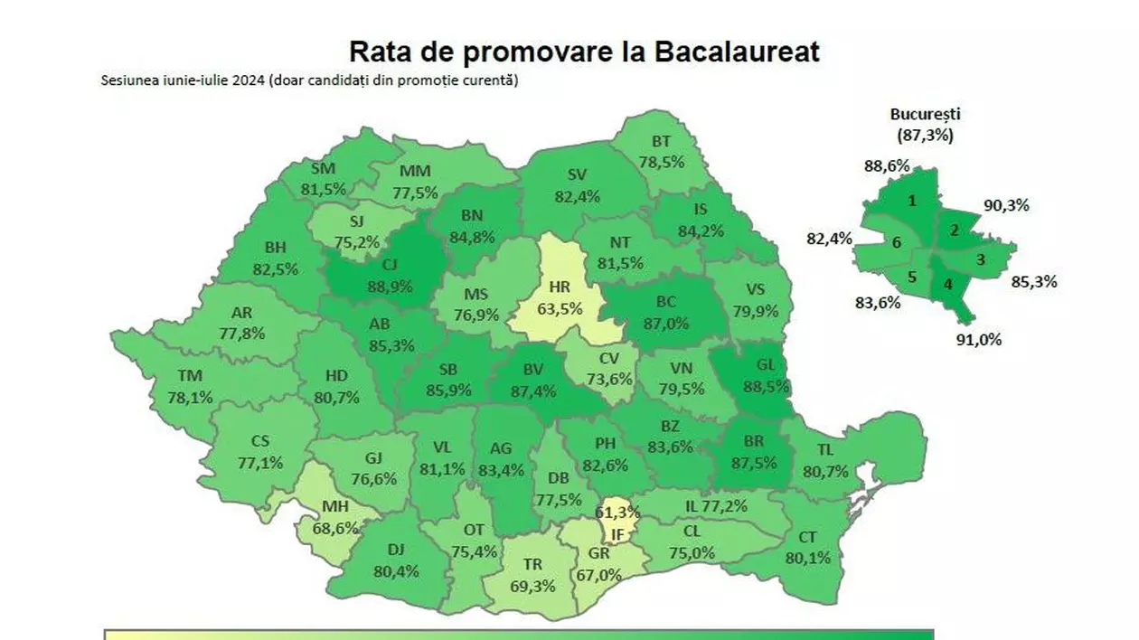 rata promovare bac 2024