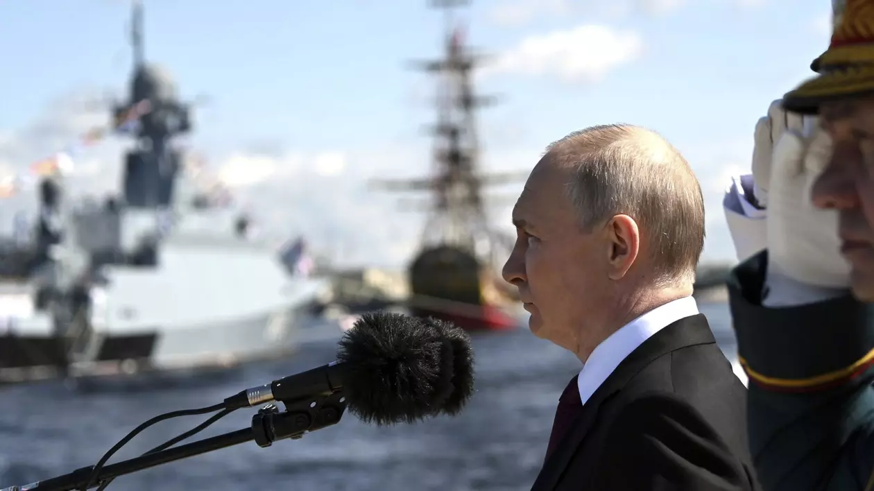 Vladimir Putin, la parada navală din 30 iulie 2023 Foto: Hepta