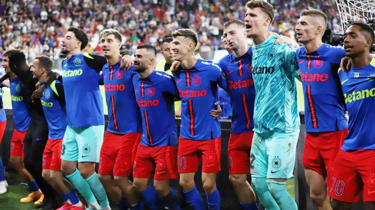 FCSB s-a calificat în grupa Europa League după dubla manșă cu Lask Linz, câștigată cu scorul de 2-1 la general. Foto: Dumitru Angelescu / Libertatea