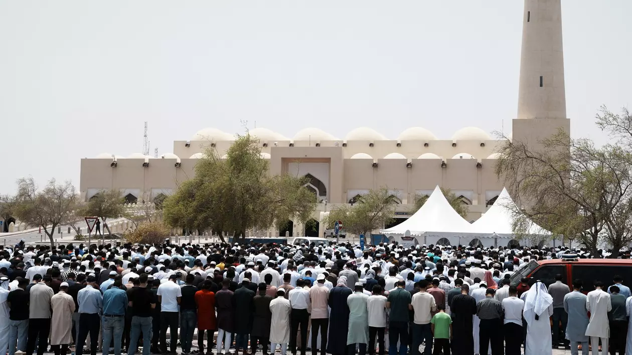 Funeralii organizate pentru Ismail Haniyeh la moscheea Imam Abd al-Wahhab Mosque din Doha Foto: Profimedia