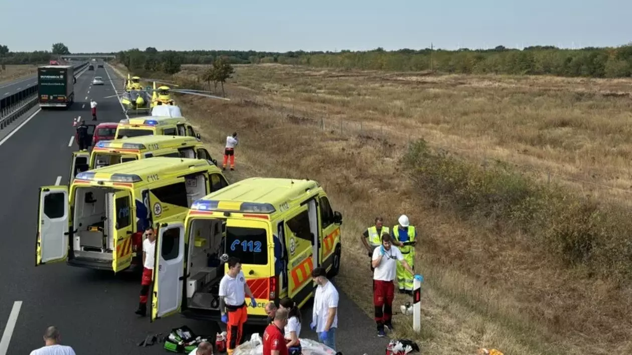 14 copii dintr-o comună din Buzău au rămas orfani de tată, după un accident grav produs în Ungaria