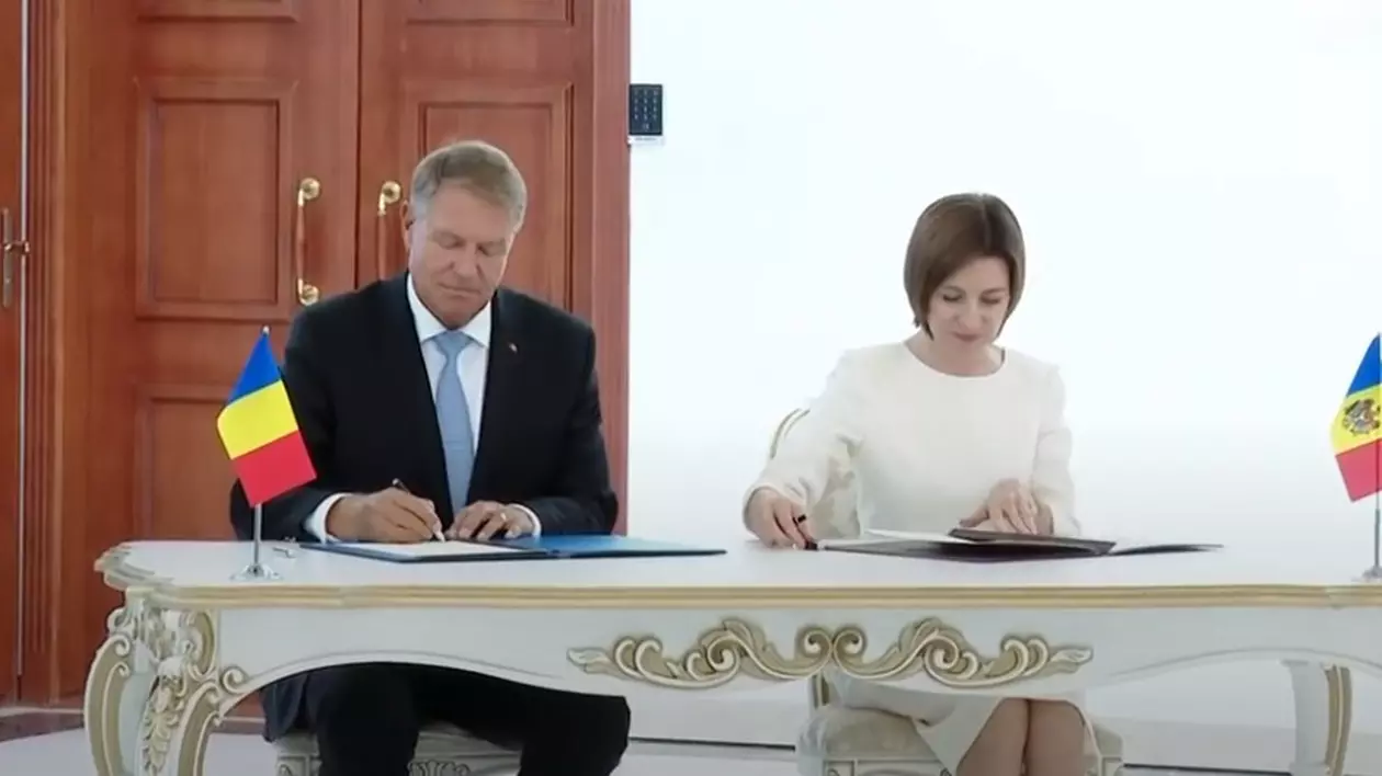 Klaus Iohannis: Am semnat cu Maia Sandu o declaraţie comună privind rezilienţa Republicii Moldova