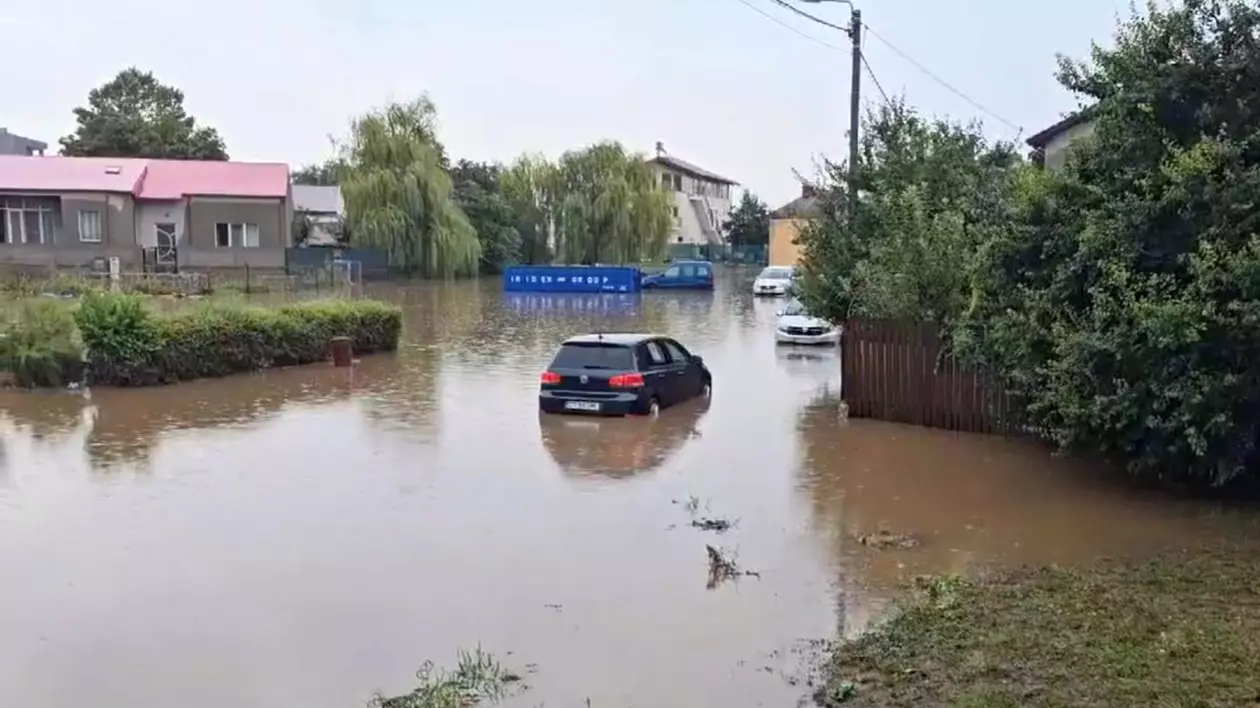 Efectele furtunii din județul Constanța. Captură video: Digi 24