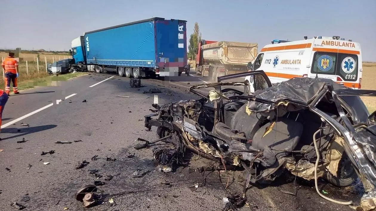 Imagine de la locul accidentului de marți, 3 septembrie. Foto: ISU Vrancea