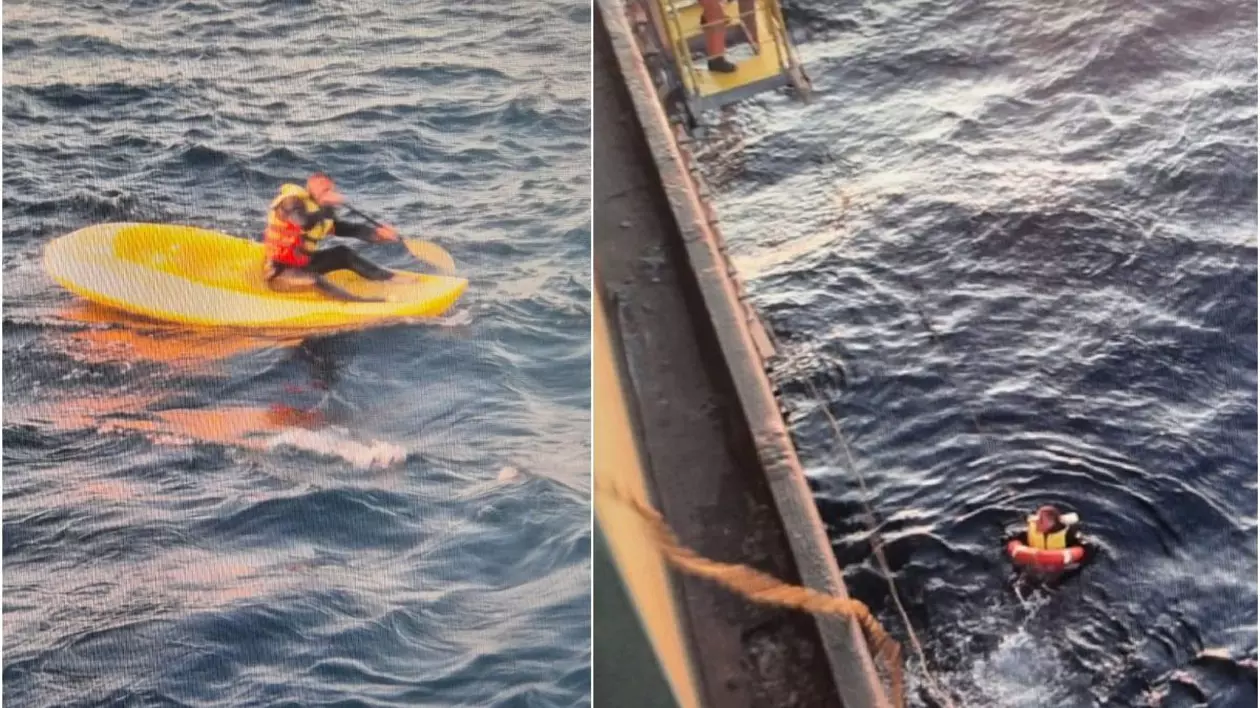 Un comandant român de cursă lungă a salvat un australian aflat în derivă pe mare. Victima era în stare de șoc, într-o barcă