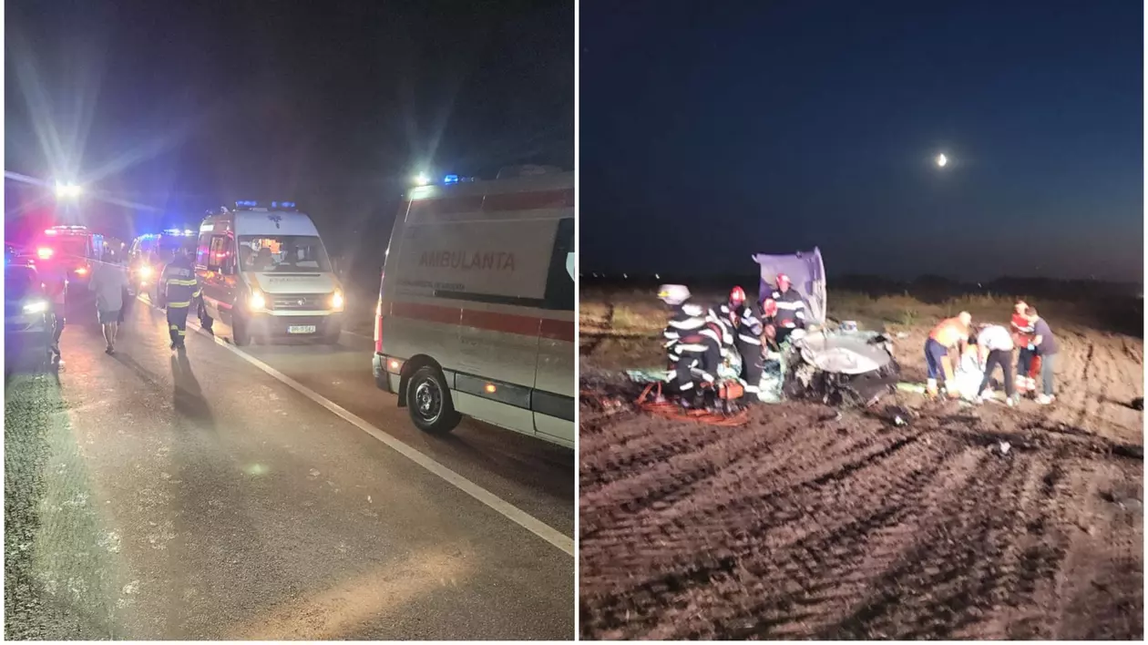 Doi tineri au murit şi alți șase oameni au fost răniți, într-un accident pe DN 2B, în judeţul Brăila