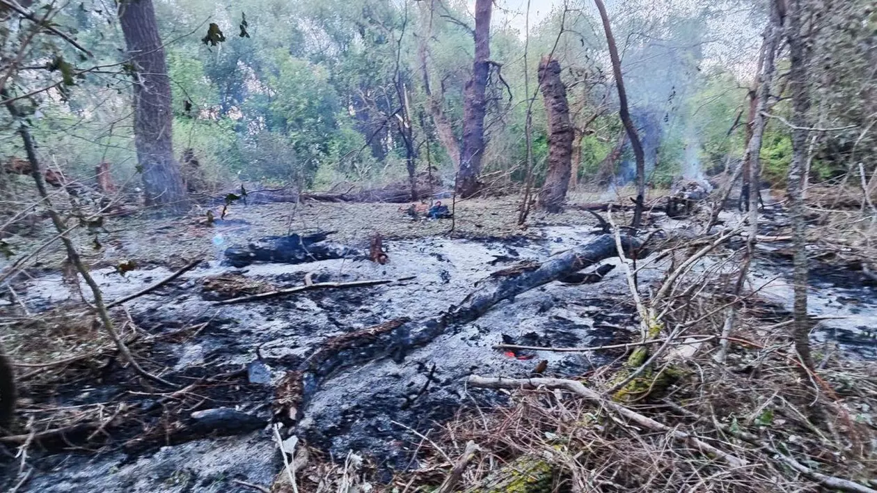 Noi fragmente dintr-o dronă rusească au fost găsite de militarii români în apropierea localităţii tulcene Periprava. Fotografie cu caracter ilustrativ