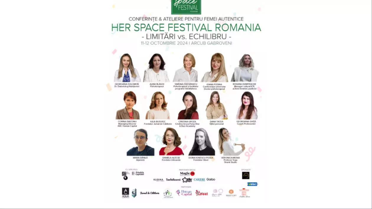 Prima ediție Her Space Festival România, eveniment adresat sănătății și stilului de viață al femeilor