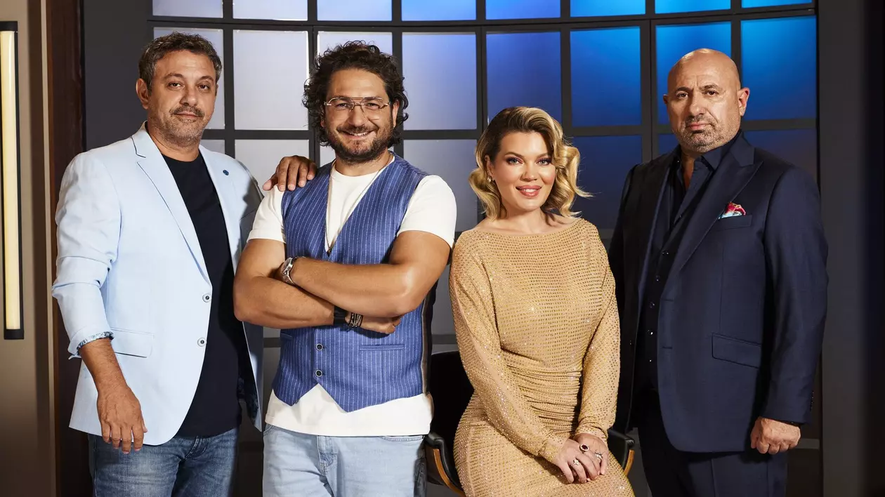 Sorin Bontea, Florin Dumitrescu, Gina Pistol si Catalin Scarlatescu - MasterChef Romania