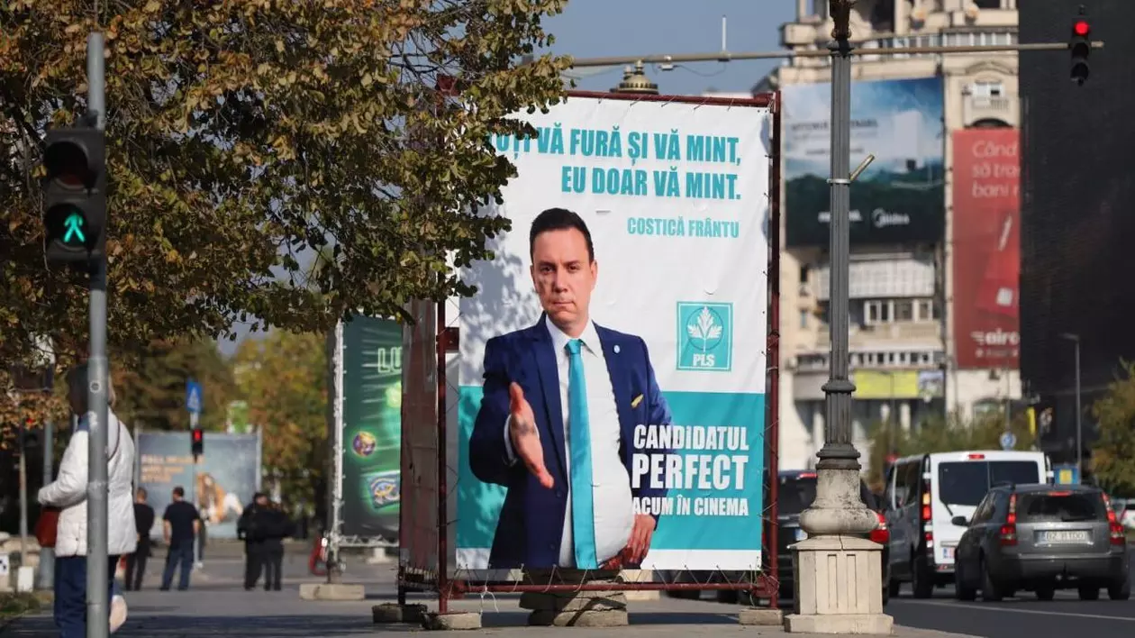 „Toți vă fură și vă mint, eu doar vă mint”. Cine e Costică Frântu, „Candidatul perfect” care apare pe afișe asemănătoare cu cele electorale