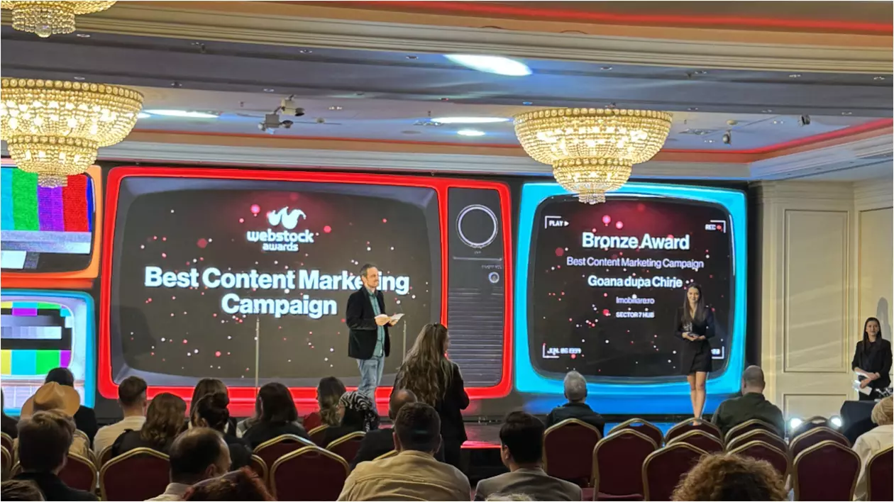 Imobiliare.ro câștigă două premii la Webstock Awards, marea competiție a campaniilor online și a proiectelor în social media