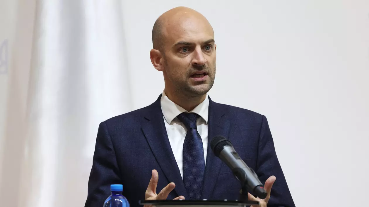 Jean-Noel Barrot, într-o conferință de presă la Kiev Foto: Profimedia