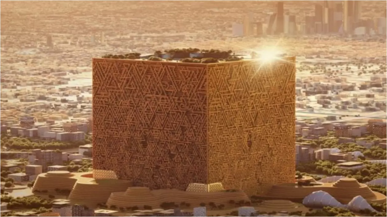 Arabia Saudită începe construcția celei mai masive clădiri din lume. În formă de cub, va găzdui 100.000 de locuințe | VIDEO