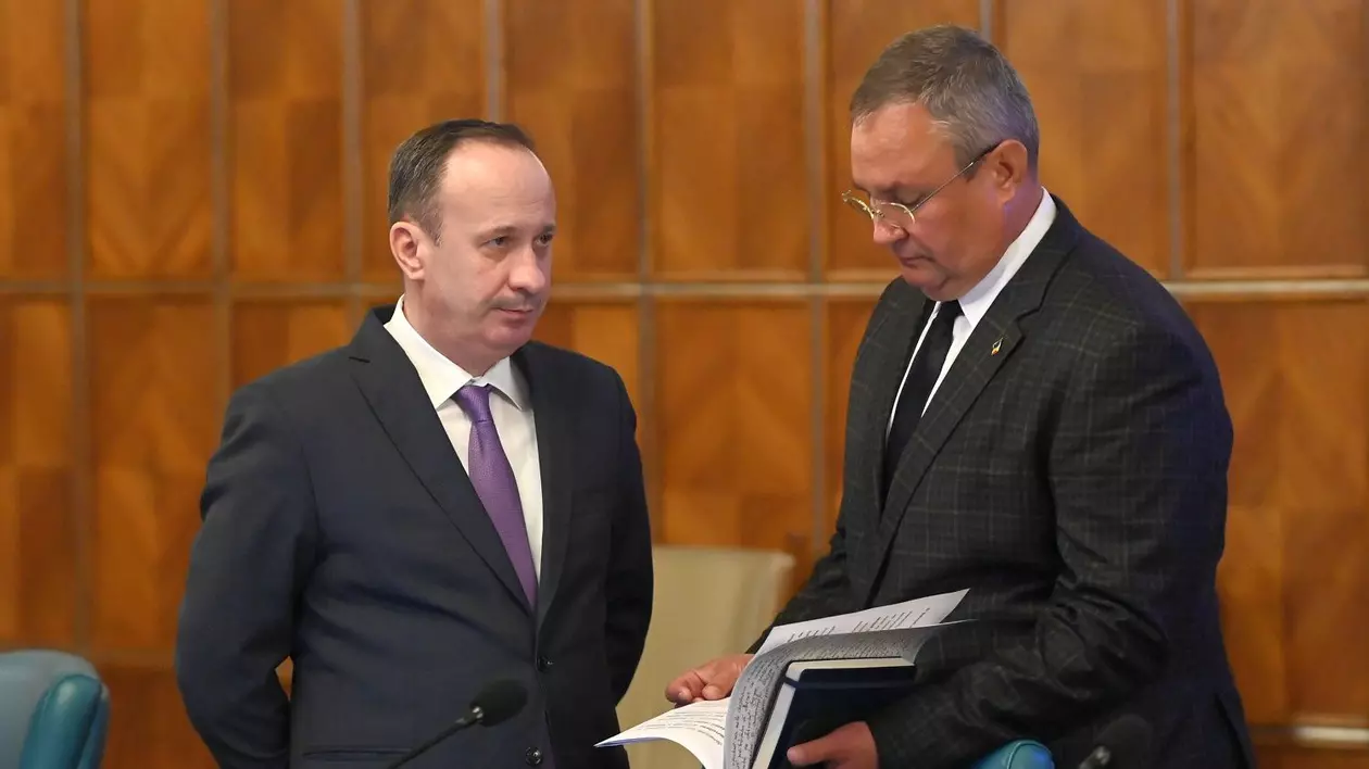 Adrian Caciu si Nicolae Ciuca in 2022