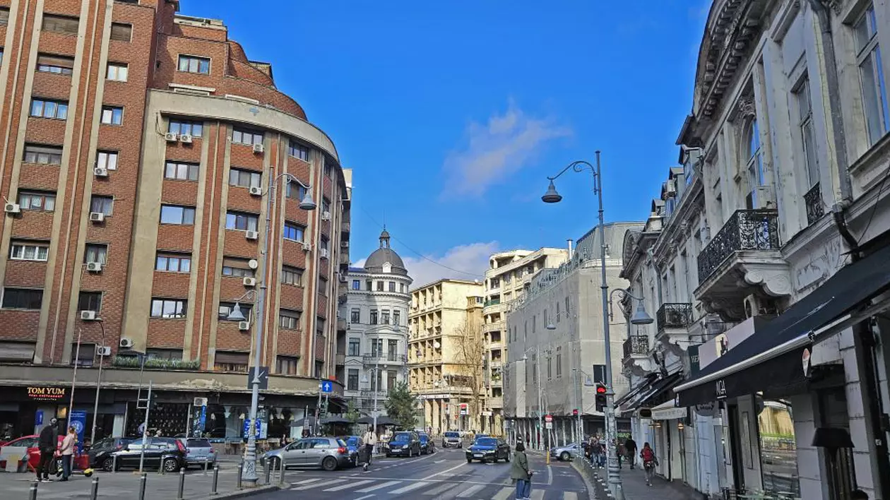 Bucuresti, 18 octombrie 2023, Calea Victoriei.