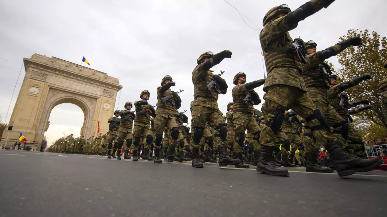 Parada militara la Arcul de Triumf din Bucuresti