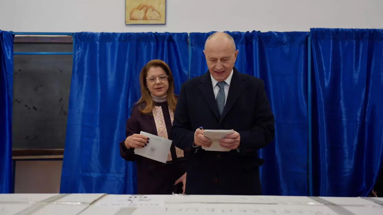 Mihaela Geoană a votat alături de Mircea Geoană