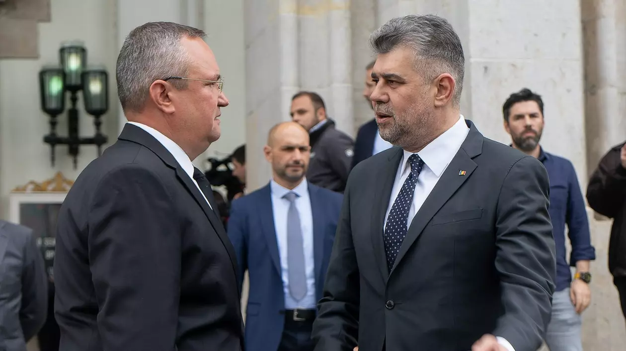 Marcel Ciolacu și Nicolae Ciucă