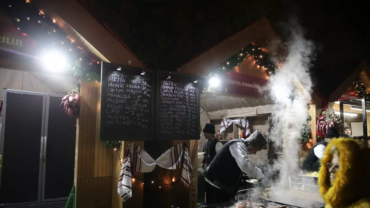 Cât costă 200 de grame de iahnie de fasole în București, la Târgul de Crăciun din Drumul Taberei