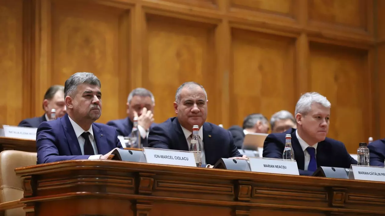 Marcel Ciolacu la învestirea Guvernului Ciolacu 2 FOTO Dumitru Angelescu
