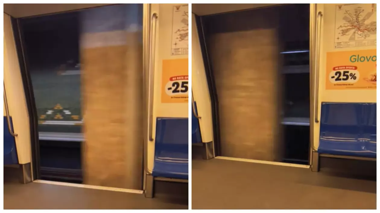 Un tren de metrou a circulat cu ușile deschise pe Magistrala 1