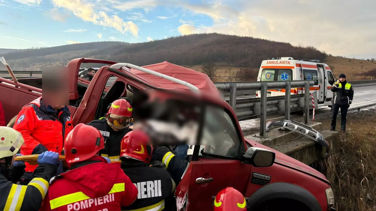 grav accident rutier din județul Cluj