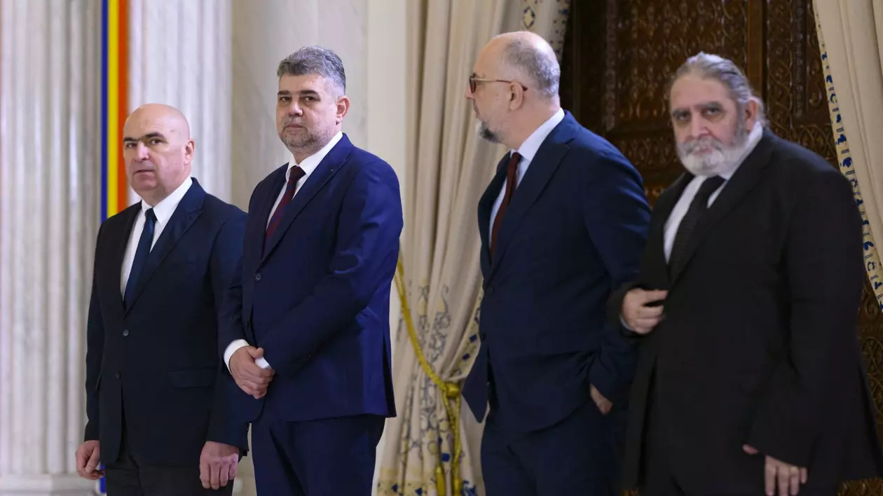 Ilie Bolojan, Marcel Ciolacu, Kelemen Hunor si Varujan Pambuccian
