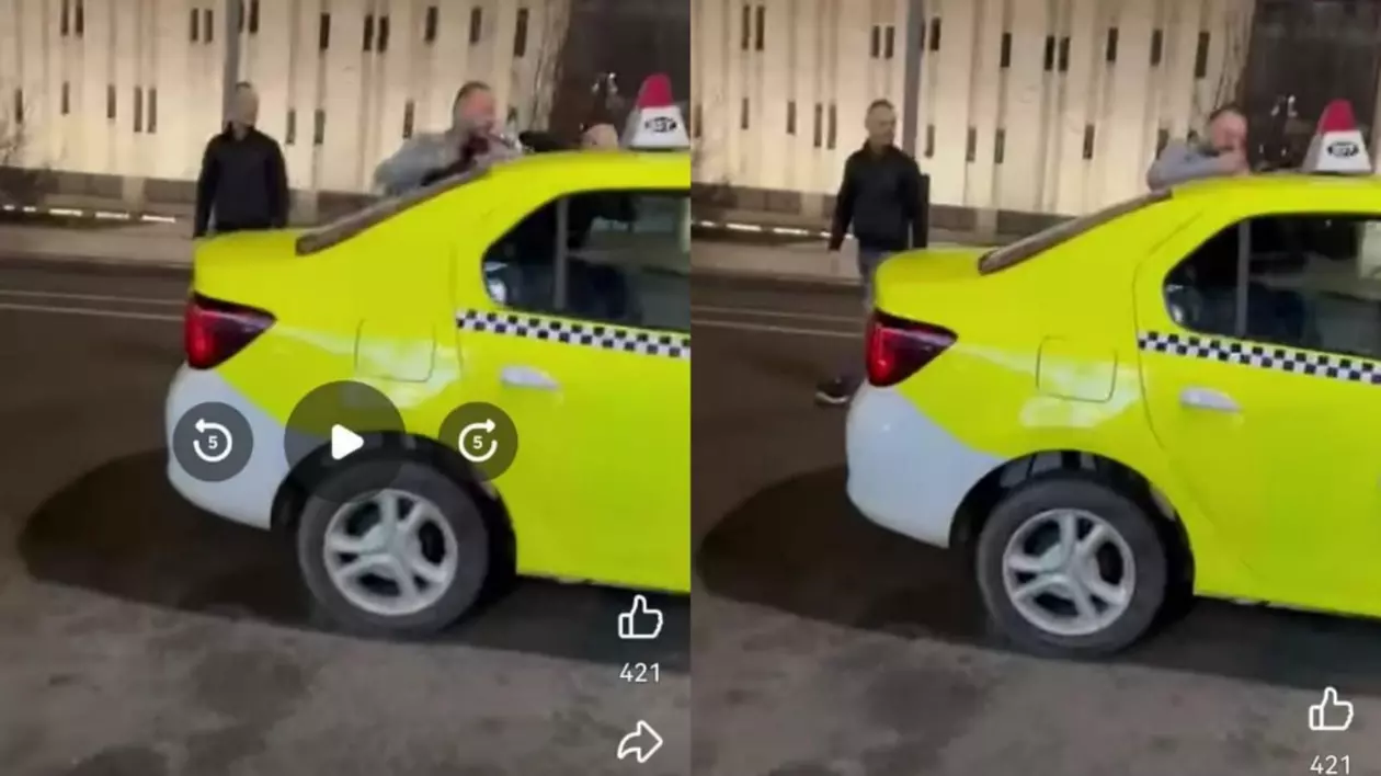 Doi taximetriști din Craiova s-au bătut pentru un loc de parcare