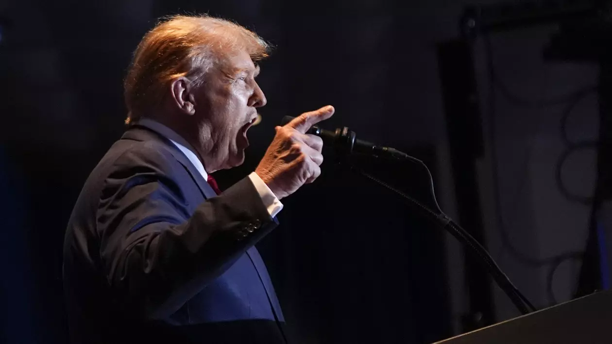 Donald Trump vorbește în timpul unei adunări republicane care a avut loc în Carolina de Sud.