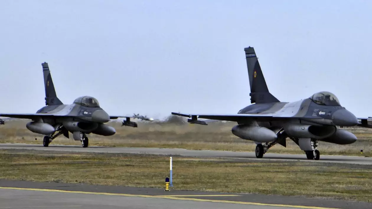 Avioane F16 în Centrul european de instruire pentru Ucraina care se deschide în România