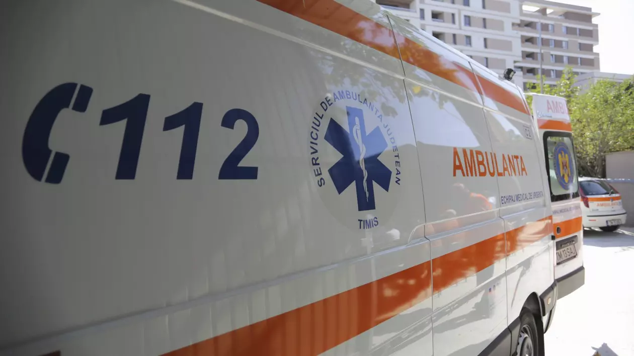 Imagine cu o ambulanță.