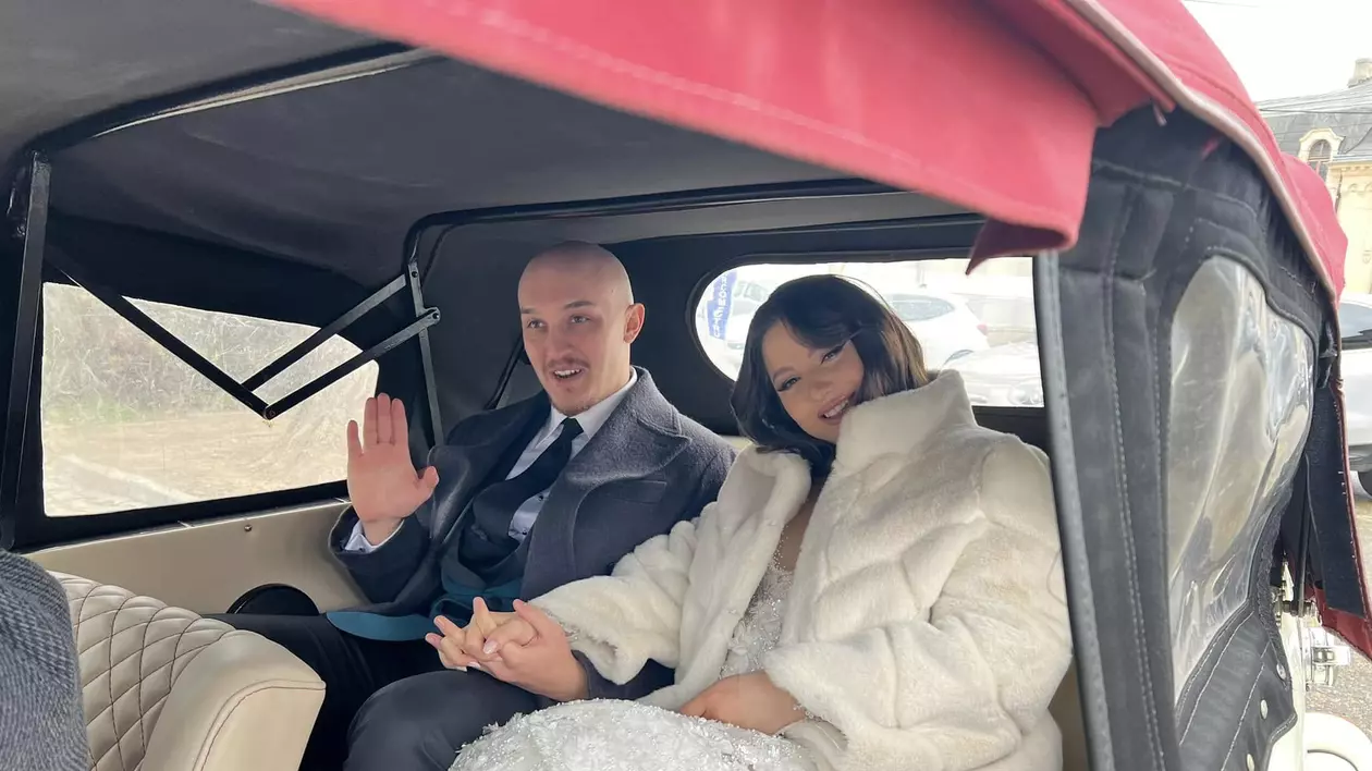 Maria și Alex Doroftei în ziua căsătoriei, 25 ianuarie 2025