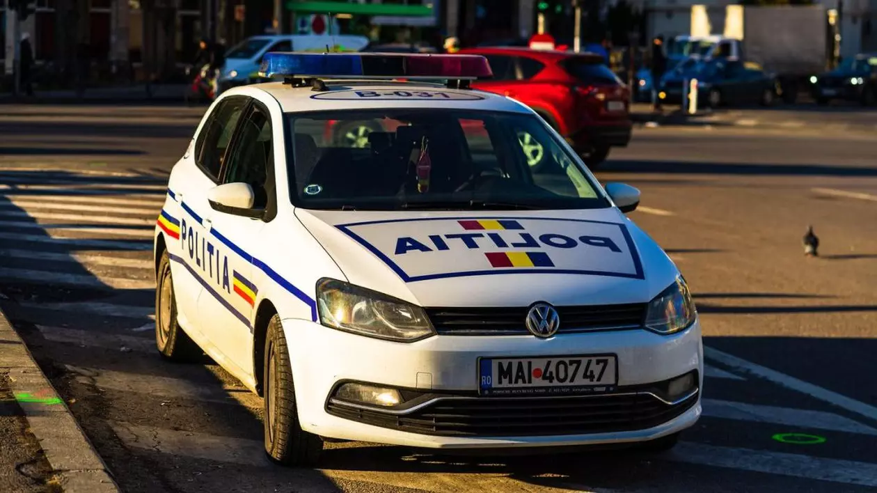 o mașină de poliție
