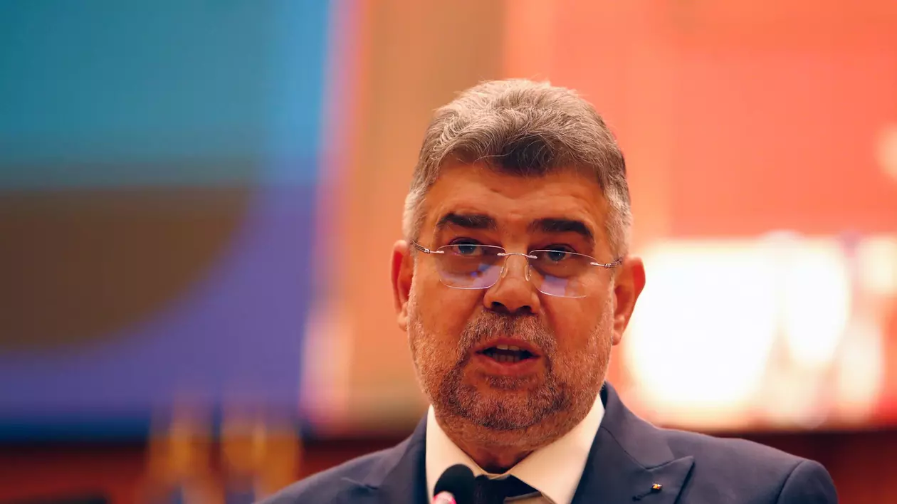 Premierul României, Marcel Ciolacu, in parlamentul României