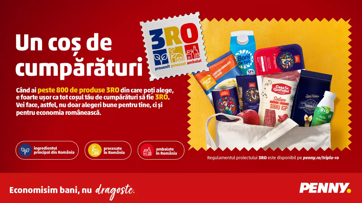 TripluRO de la PENNY: Cum să-ți umpli coșul cu produse de calitate cu eticheta 3RO