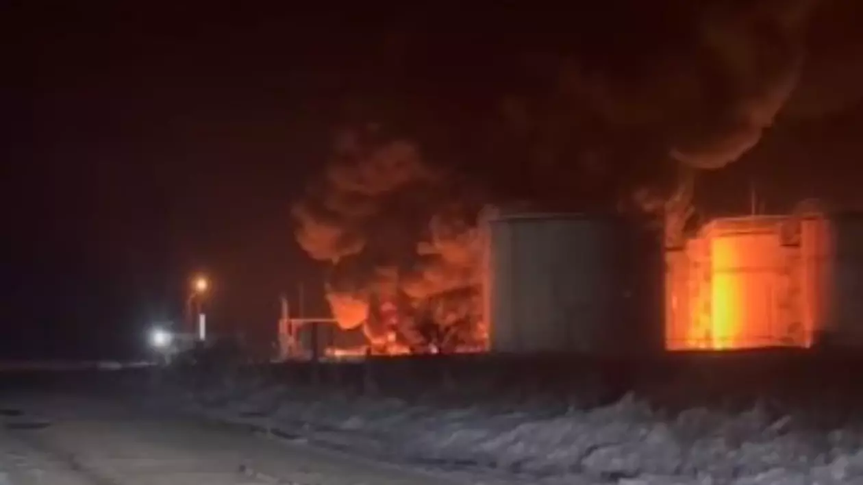 incendiu la un important depozit de petrol din Rusia