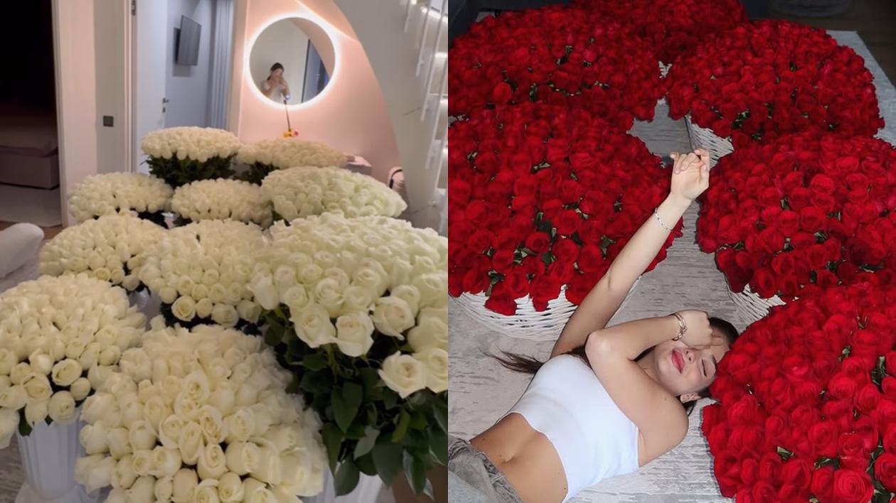 Andreea Bostanica a primit 2.000 de trandafiri de la iubit